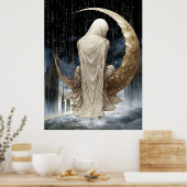 FD2 Enchanted Crescent Moon Goddess 17 Poster (Küche)