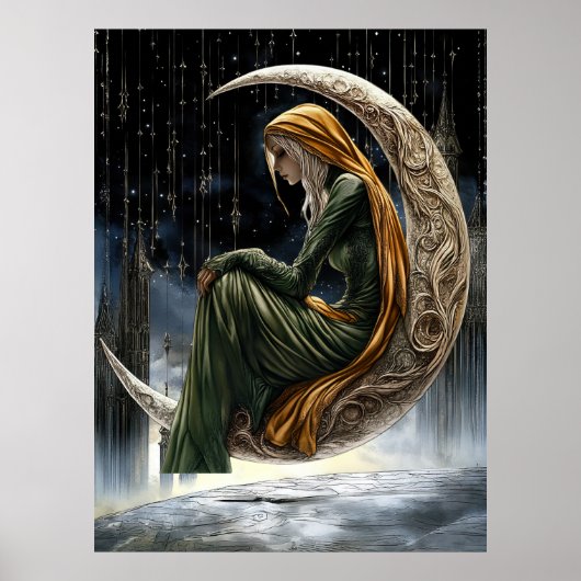 FD2 Enchanted Crescent Moon Goddess 18 Poster (Vorne)
