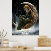 FD2 Enchanted Crescent Moon Goddess 18 Poster (Küche)