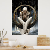 FD2 Enchanted Crescent Moon Goddess  19  Poster (Küche)