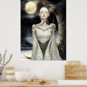 FD2 Enchanted Crescent Moon Goddess 1 Poster (Küche)