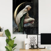 FD2 Enchanted Crescent Moon Goddess 22 Poster (Heimbüro)