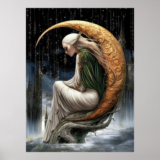 FD2 Enchanted Crescent Moon Goddess 24 Poster (Vorne)