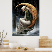 FD2 Enchanted Crescent Moon Goddess 24 Poster (Küche)