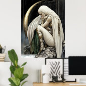 FD2 Enchanted Crescent Moon Goddess 29 Poster (Heimbüro)