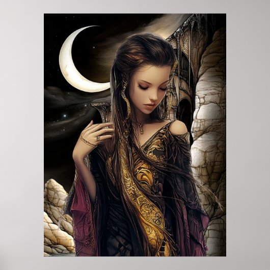 FD2 Enchanted Crescent Moon Goddess 2 Poster (Vorne)