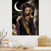 FD2 Enchanted Crescent Moon Goddess 2 Poster (Küche)