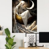 FD2 Enchanted Crescent Moon Goddess 35 Poster (Heimbüro)