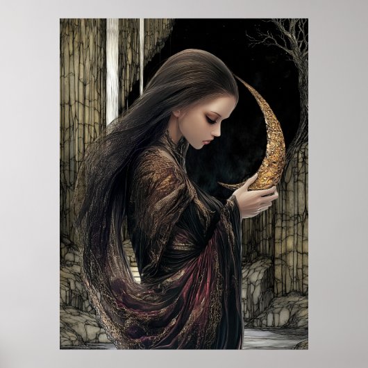 FD2 Enchanted Crescent Moon Goddess 3 Poster (Vorne)