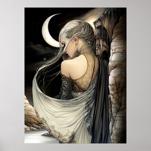 FD2 Enchanted Crescent Moon Goddess 5 Poster (Vorne)