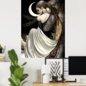 FD2 Enchanted Crescent Moon Goddess 8 Poster (Heimbüro)