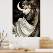 FD2 Enchanted Crescent Moon Goddess 8 Poster (Küche)