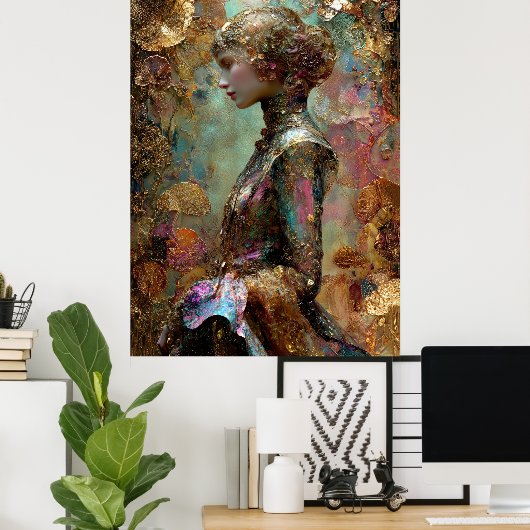 - FD2 Enchanting Fantasy Dreamy Muse Iridescent 1 Poster (Heimbüro)