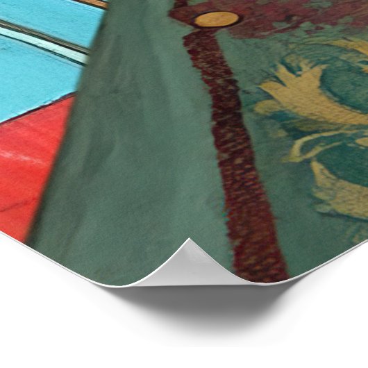 *~* FD2 Fall Girl Herbst Retro Blume Hat 21 Poster (Ecke)