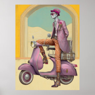 FD2 Gehäuse Boho Reisen MAN SCOOTER 23 Poster