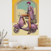 FD2 Gehäuse Boho Reisen MAN SCOOTER 23 Poster (Küche)