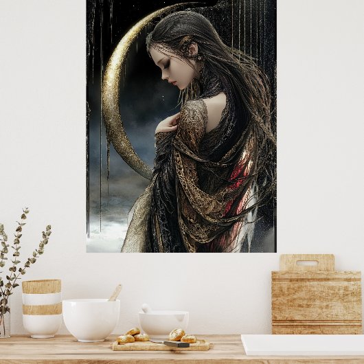 - FD2 Mystical Moon Keeper Celestial Goddess 4 Poster (Küche)