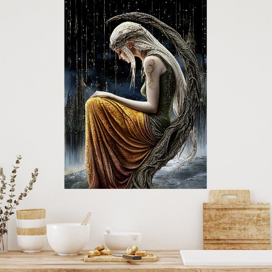 - FD2 Mystical Moon Keeper Celestial Goddess 9 Poster (Küche)