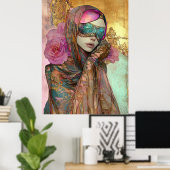 *~* FD2 Ornate Nouveau Fantasy Ethereal Woman  11 Poster (Heimbüro)