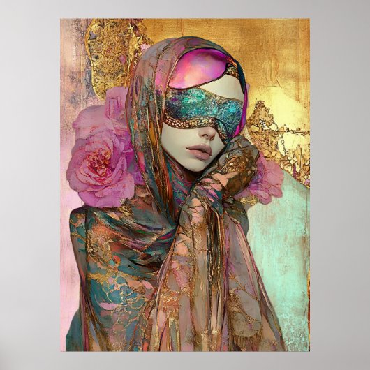 *~* FD2 Ornate Nouveau Fantasy Ethereal Woman  11 Poster (Vorne)