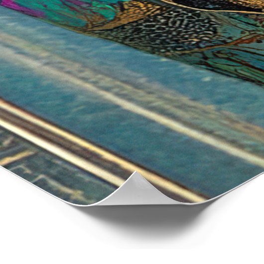 *~* FD2 Ornate Nouveau Fantasy Ethereal Woman 6-1 Poster (Ecke)