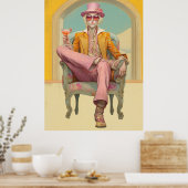 *~* FD2 Stilvolle Eclectic Boho MAN Cocktail 26 Poster (Küche)