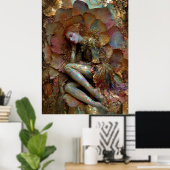 - FD2 Traumhaft Verzaubernde Fantasy-Muse Irisiere Poster (Heimbüro)