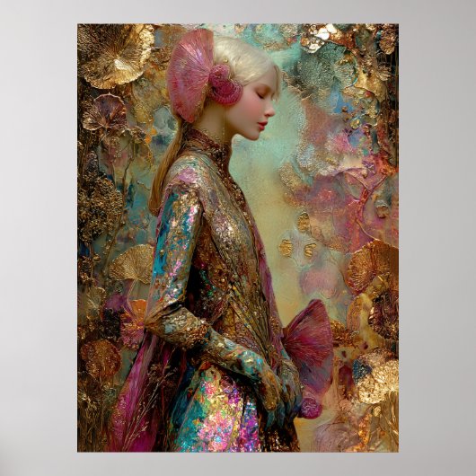 - FD2 Verzaubernde Fantasy Traumhafte Muse Irisier Poster (Vorne)