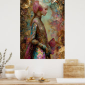 - FD2 Verzaubernde Fantasy Traumhafte Muse Irisier Poster (Küche)