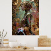 - FD2 Verzaubernde Fantasy Traumhafte Muse Irisier Poster (Küche)