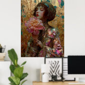 - FD2 Verzaubernde Fantasy Traumhafte Muse Irisier Poster (Heimbüro)