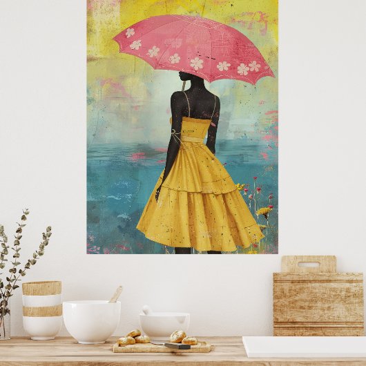 *~* FD2 Vibranical Black Goddesses Hat 7 Poster (Küche)