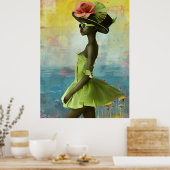 *~* FD2 Vibrant tropische schwarze Goddesses 25 Poster (Küche)