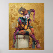 FD2 Zirkus Clown Kunst 2 Vintage Retro Karneval Ku