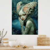 *~* FD3 12 Bezaubernde Forest Nymph Fantasy Poster (Küche)