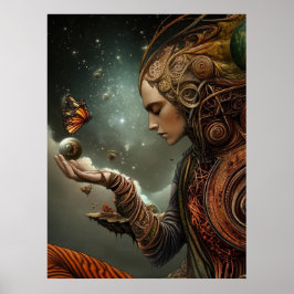 *~* FD3 26 Visionär MAN Earth Keeper Butterfly Poster