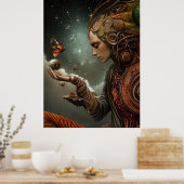 *~* FD3 26 Visionär MAN Earth Keeper Butterfly Poster (Küche)
