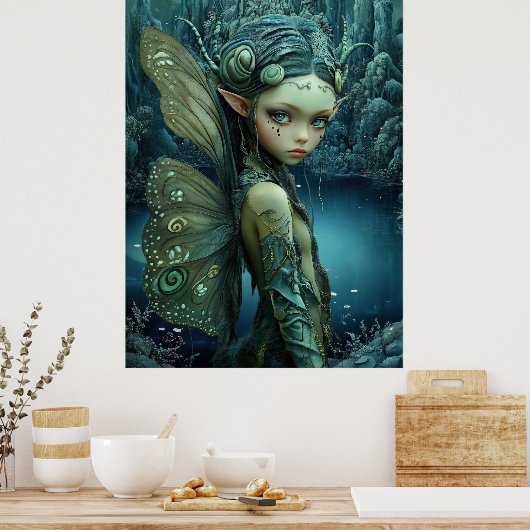 *~* FD3 27 Bezaubernde Forest Nymph Fantasy Poster (Küche)