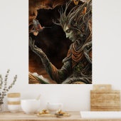 *~* FD3 29 Mystical MAN Earth Keeper HummingBird Poster (Küche)