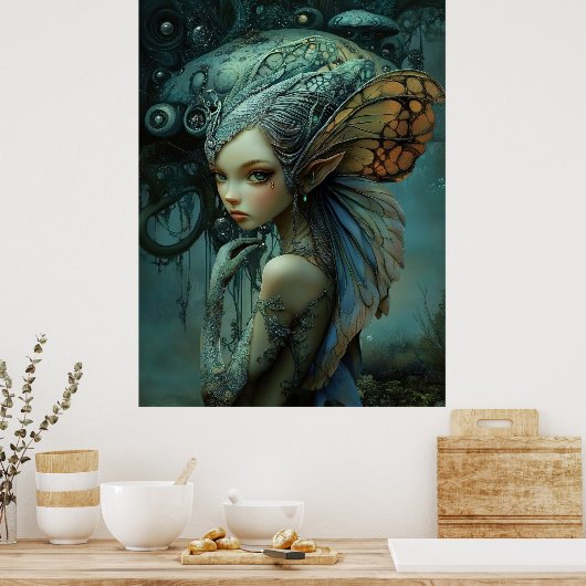*~* FD3 Forest Nymph Fantasy Art 17 Poster (Küche)