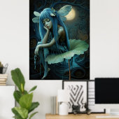 *~* FD3 Forest Nymph Fantasy Art 29 Poster (Heimbüro)