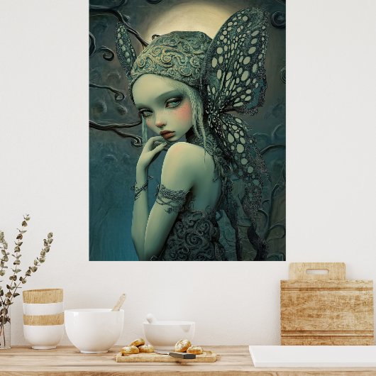 *~* FD3 Magischer Wald Nymph Fantasie 14 Poster (Küche)