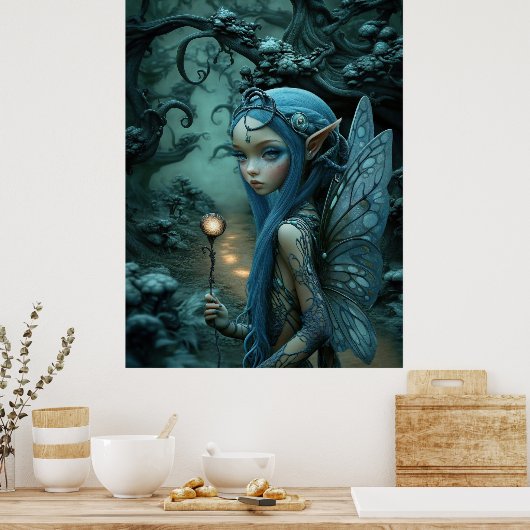 *~* FD3 Magischer Wald Nymph Fantasie 2 Poster (Küche)