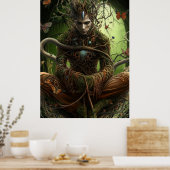 *~* FD3 Spiritueller Wald FRAU Earth Keeper 15 Poster (Küche)