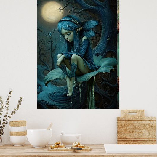 *~* FD3 Surreal Forest Nymph Fantasy 45 Poster (Küche)