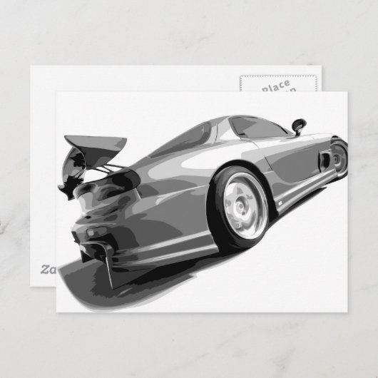 FD3S RX7 POSTKARTE (Vorne/Hinten)
