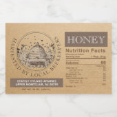 FDA-konformes Honey-Label für Lebensmittelstufen ( Lebensmitteletikett (Einzelnes Label)