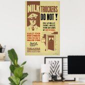 FDA-Warnung 1940 WPA Vintage Gesundheit Poster (Heimbüro)