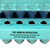 FDA-zugelassene Briefmarke | Safes Handling Egg Gummistempel