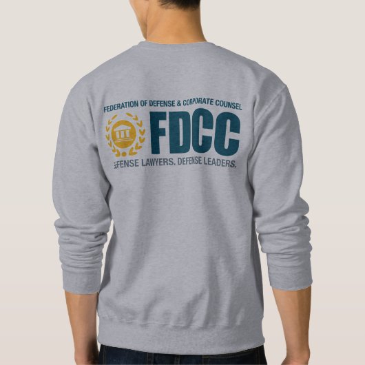 FDCC Front & Back Logo Männerklassisches Sweatshir Sweatshirt (Rückseite)